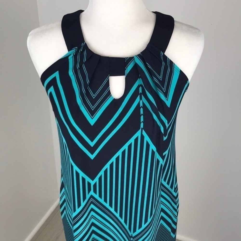Sweet Storm Blue Keyhole Dress Size S NWOT - Picture 2 of 4